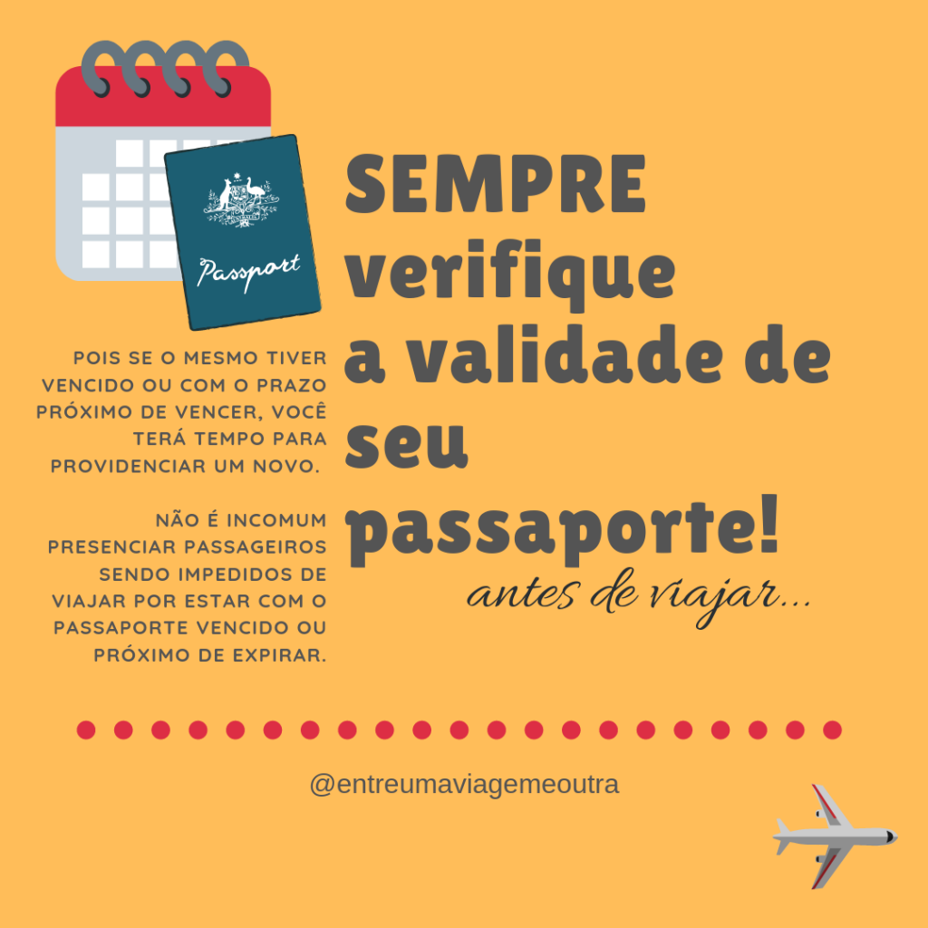 validade passaporte dicas