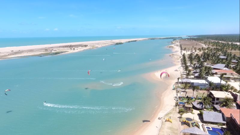 Ilha do guajirú, paraíso do Kitesurf no brasil