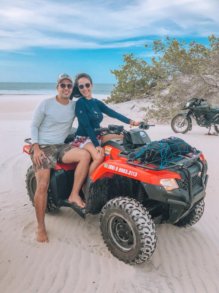 Passeio de quadriciclo para o lado oeste de jericoacoara.