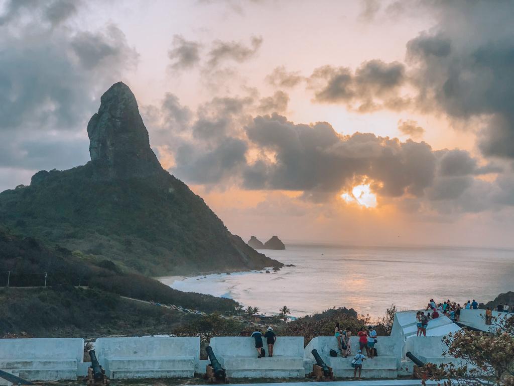 Pôr do Sol no Forte de Nossa Senhora dos Remédios. Fernando de Noronha.