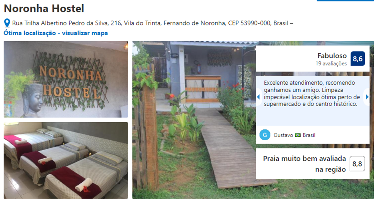 Hostel em Noronha, Vila do Trinta - Fernando de Noronha.