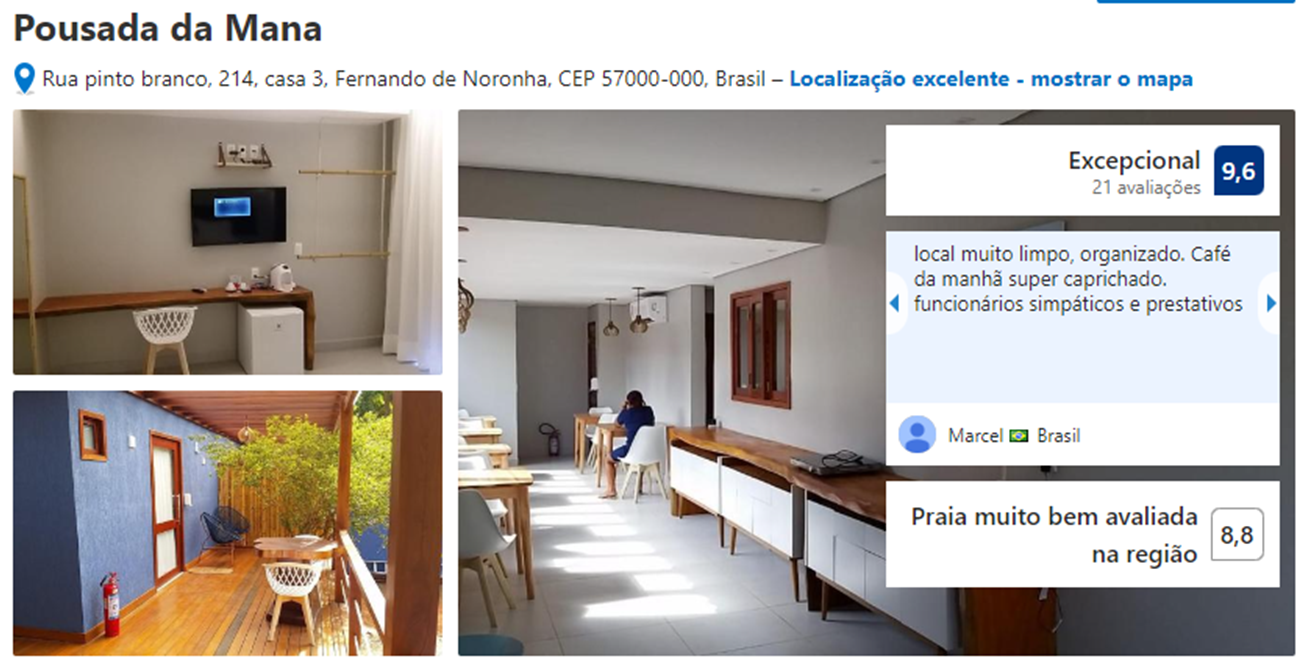 Pousada da Mana, Vila do Trinta - Fernando de Noronha.